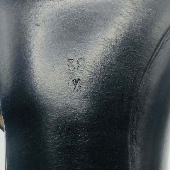 Vintage Givenchy René Mancini Black Tan Leather Pumps 8 US/ 38.5EU Daniela Shoes - Picture 16 of 16